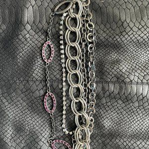 Premier Design Silver Multi Chain Bracelet